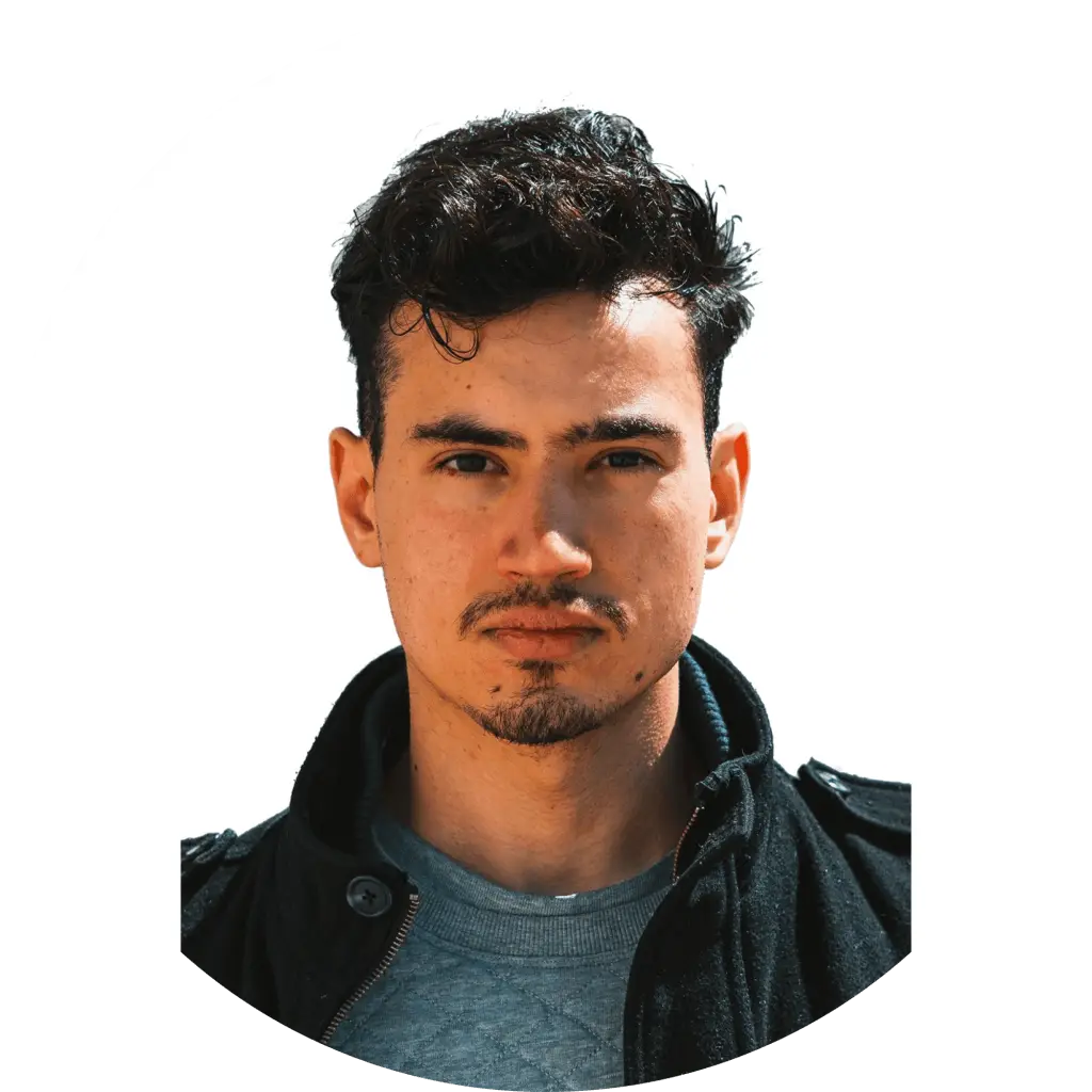 White background profile picture