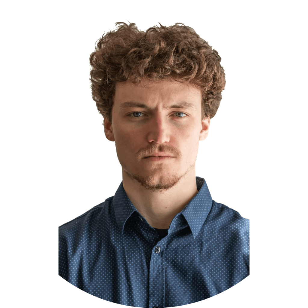 White bbackground profile picture