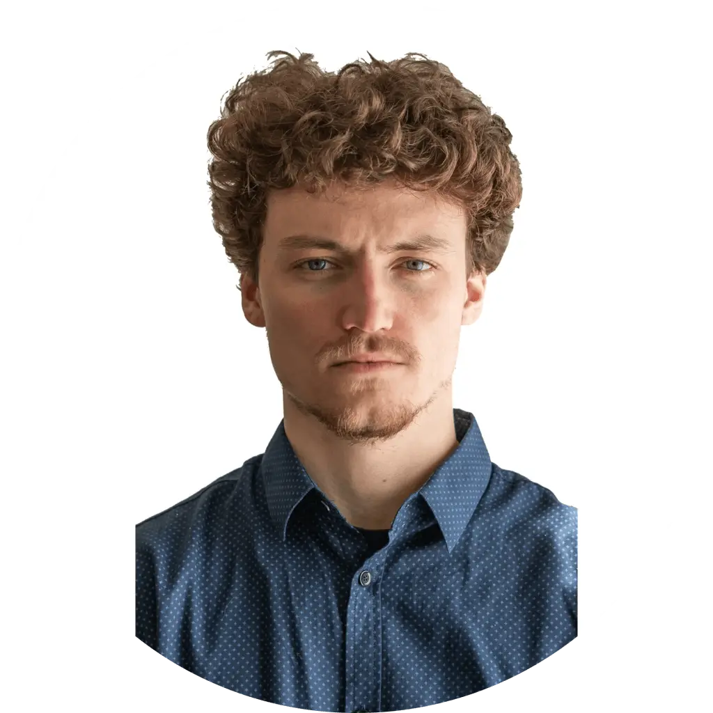 White bbackground profile picture