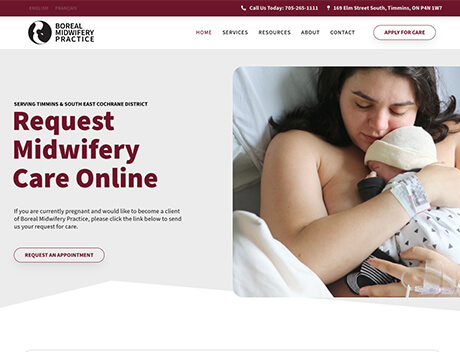 FX Productions Canada A woman breastfeeds a newborn baby while sitting on a bed on the FX Productions Canada website’s request care page. Toronto Video Production Company