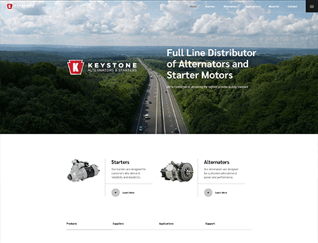 FX Productions Canada A highway winds through a forested area under a partly cloudy sky. The website displays FX Productions Canada’s logo and highlights alternators and starter motors distribution. Toronto Video Production Company